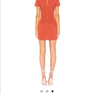 Majorelle | Evelyn Dress in Terracotta Orange